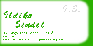 ildiko sindel business card